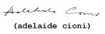 Adelaide Cioni nome font 55 pt