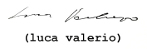 luca valerio name font 55 pt